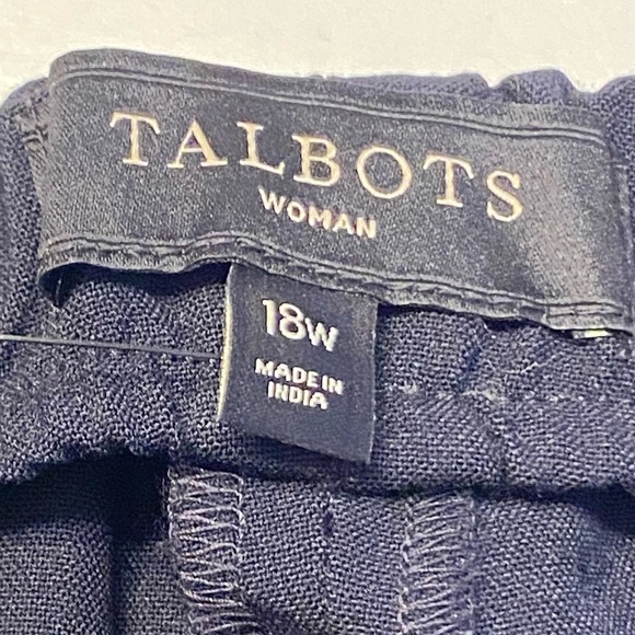 NEW! Talbots women’s dress pants, Size 18W, Style “Lindsey” Color:Navy - Picture 11 of 12